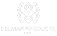 Delmar Products, Inc. logo (white)